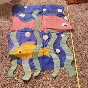 Vintage Underwater Fish Garden Flag Double Sided Outdoor 27” x 37”